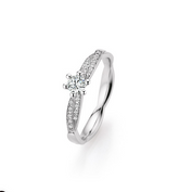 Solitärring mit gefassten Diamanten, Magische Reise - 39-02150-025